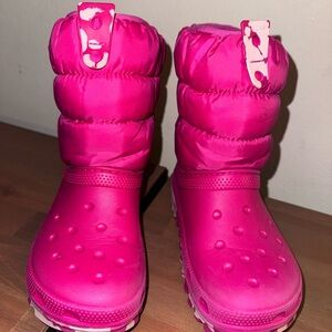 CROCS Kids Pink Boots